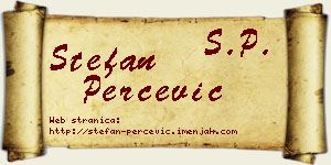 Stefan Perčević vizit kartica